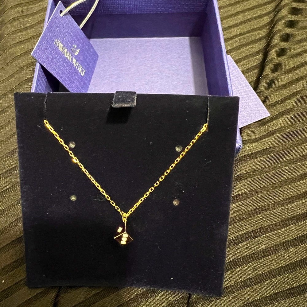 Dice gold pendant